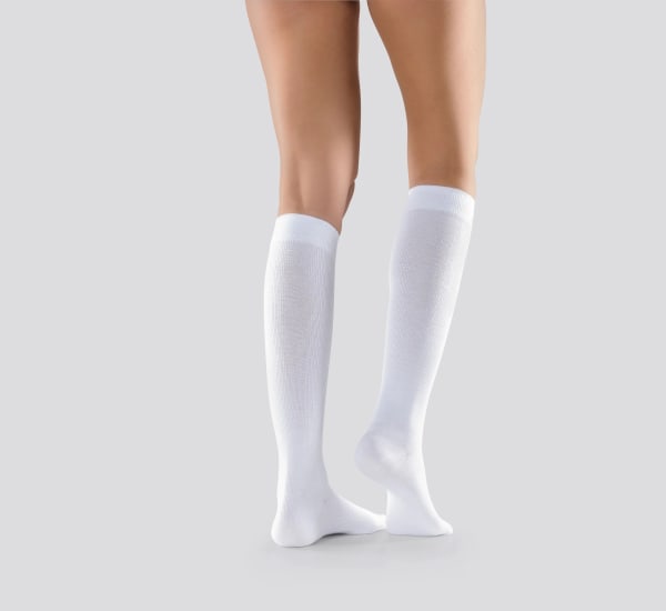 Mabs Cotton Knee White 1 par XXL