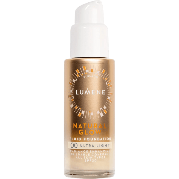Lumene Natural Glow Fluid Foundation SPF 20, 30 ml 00 Ultra Light