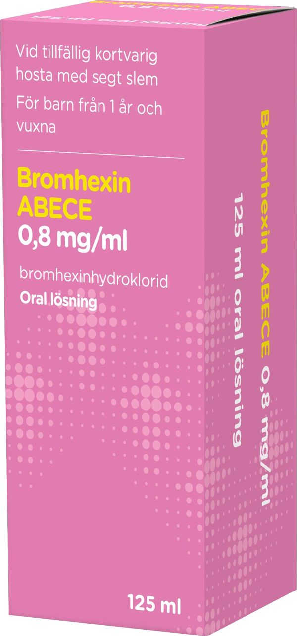 Bromhexin ABECE Oral lösning 0,8 mg/ml 125 ml