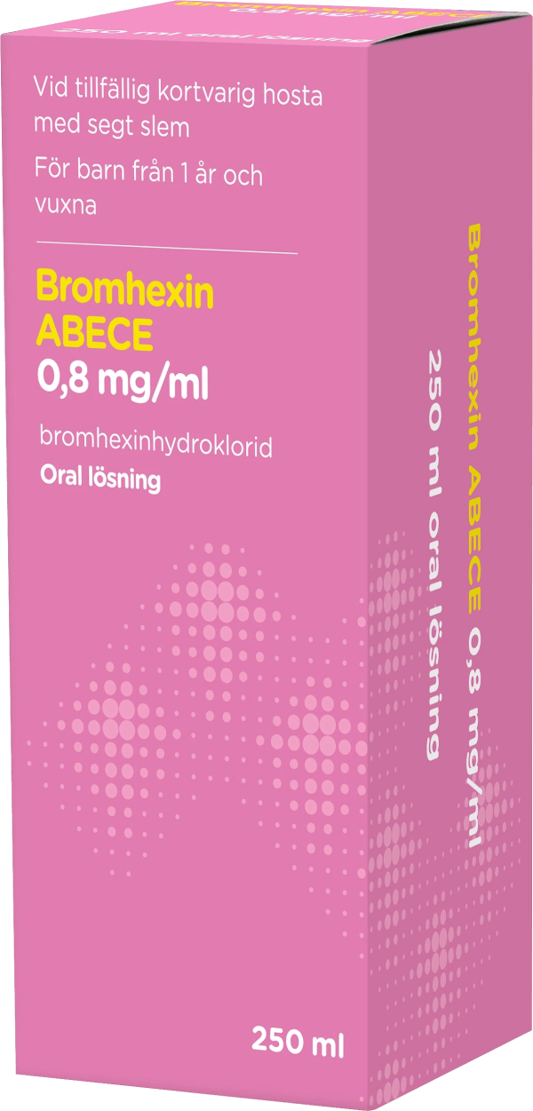 Bromhexin ABECE Oral lösning 0,8 mg/ml 250 ml
