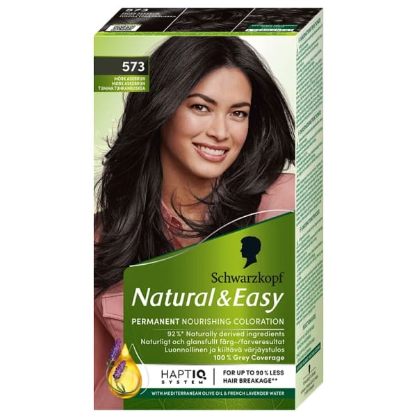 Schwarzkopf Natural & Easy Hårfärg 573 Mörk Askbrun