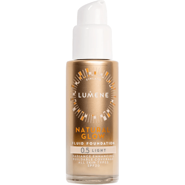 Lumene Natural Glow Fluid Foundation SPF 20, 30 ml 0.5 Light