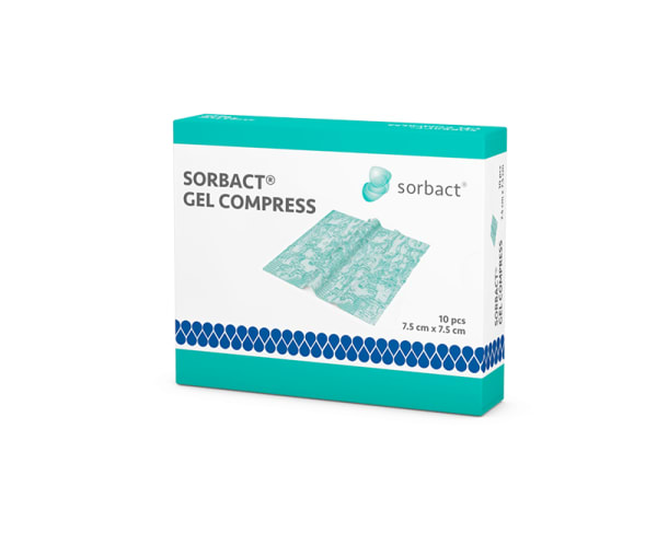 Sorbact Gel Compress 7.5x7.5 cm