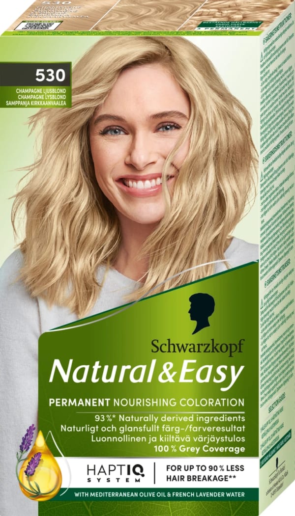 Schwarzkopf Natural & Easy Hårfärg 530 Champagnblond
