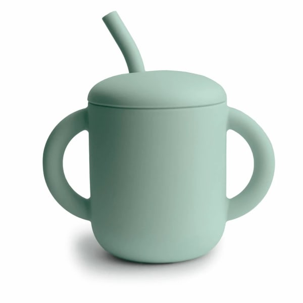 Mushie Silicone Training Cup + Straw 175 ml Cambridge