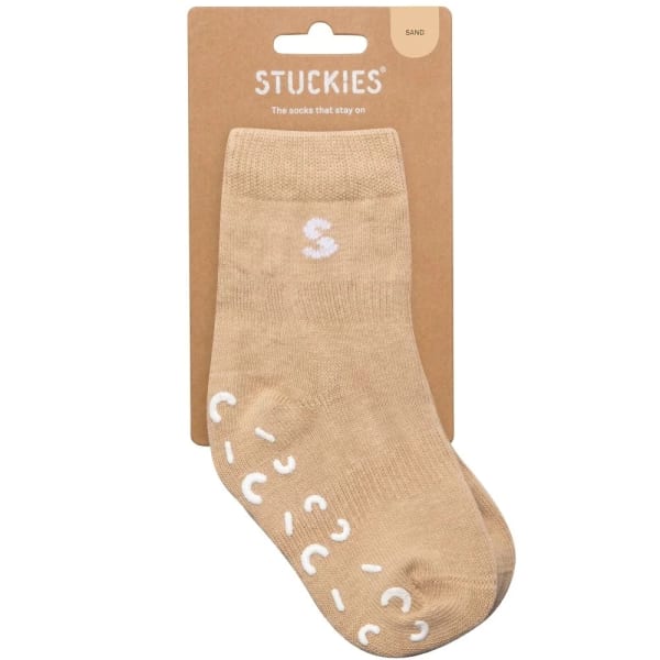 STUCKIES Strumpor i bomull Sand 1-pack 19/21