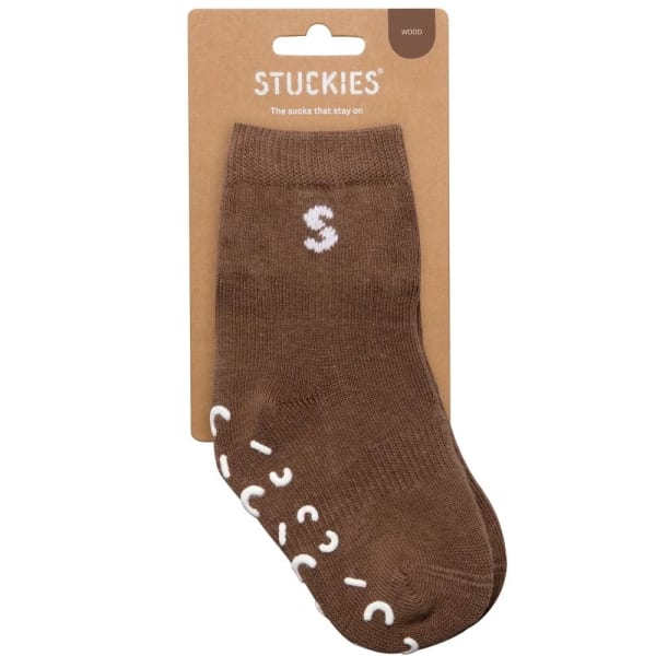 STUCKIES Strumpor i bomull Wood 1-pack 19/21