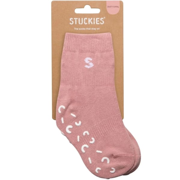 STUCKIES Strumpor i bomull Dusty Coral 1-pack 16/18