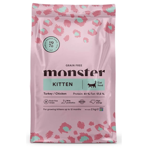 Monster Cat Grain Free Kitten Turkey/Chicken 2 kg