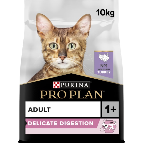 PURINA PRO PLAN Delicate Digestion Turkey Torrfoder Katt 10 kg