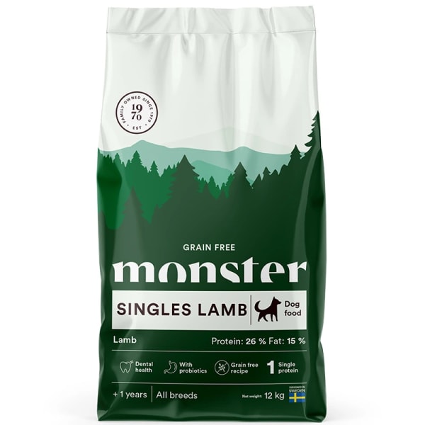 Monster Dog Grain Free Singles Lamb 12 kg
