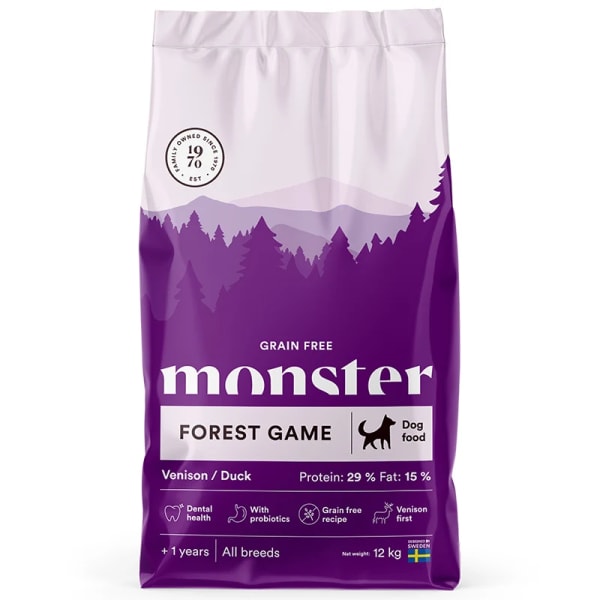 Monster Dog Grain Free Forest Game Venison/Duck 12 kg