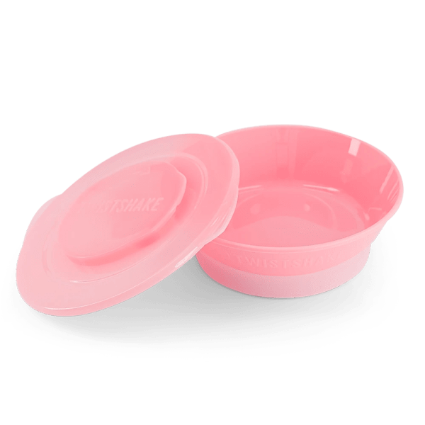 Twistshake Djup tallrik 6 mån+ Pastellrosa