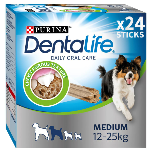 PURINA Dentalife Medium Hundtugg 24-pack