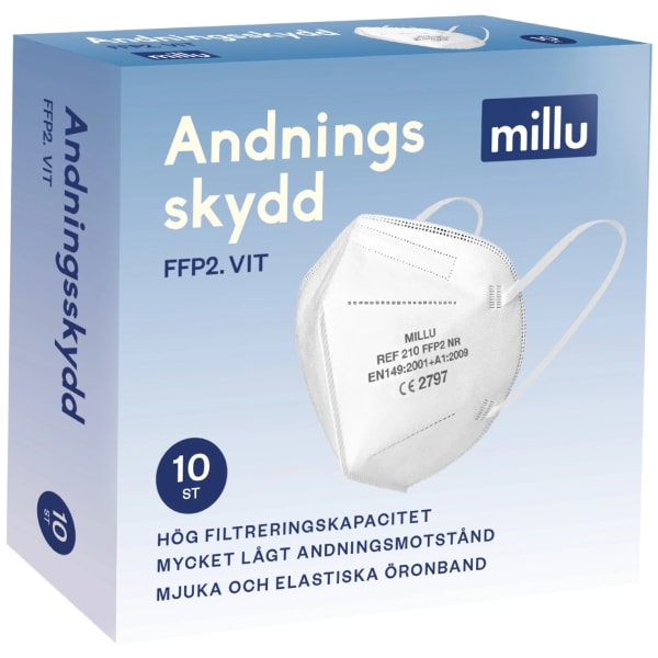 Millu Andningsskydd FFP2 10 st