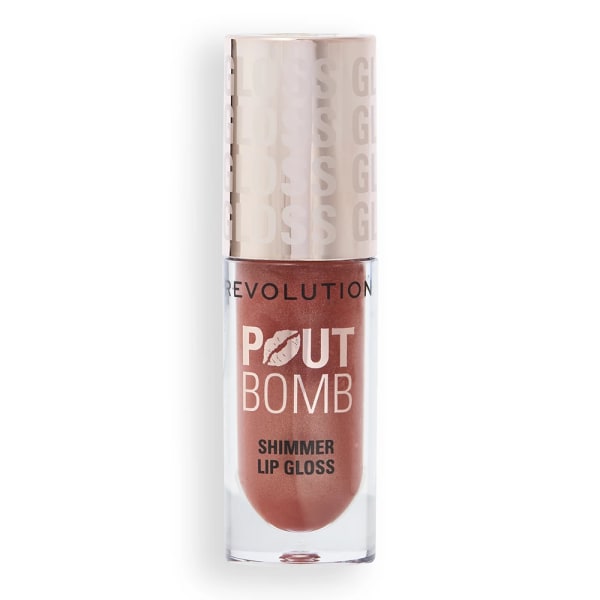 Revolution Beauty London Pout Bomb Shimmer Gloss 4,5ml Nude Glow