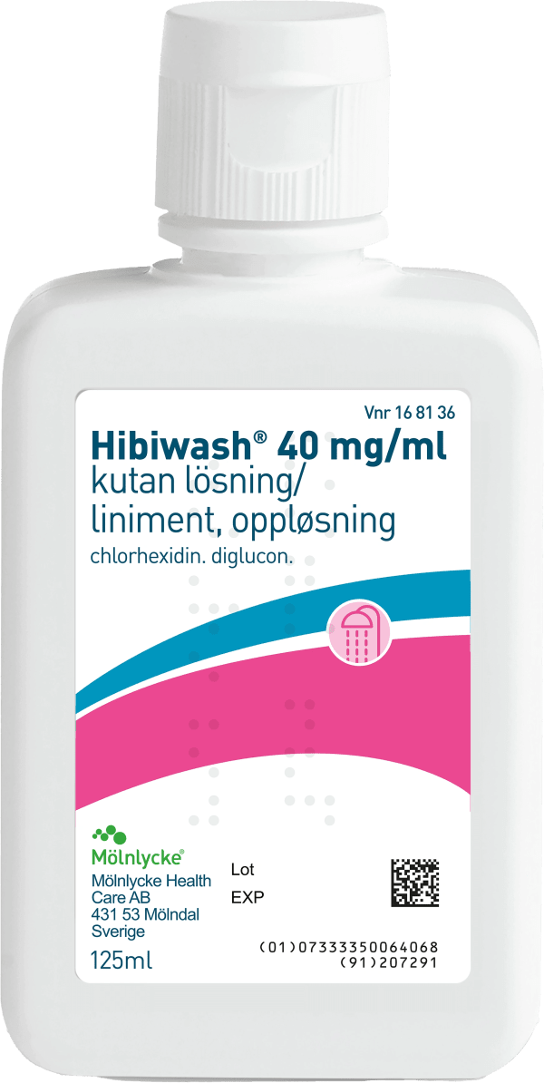 Hibiwash Kutan lösning 40mg/ml Flaska 125 ml