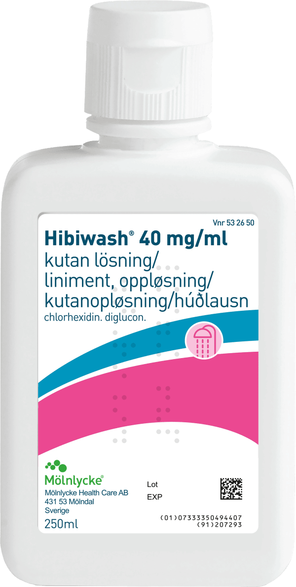 Hibiwash Kutan lösning 40mg/ml Flaska 250 ml