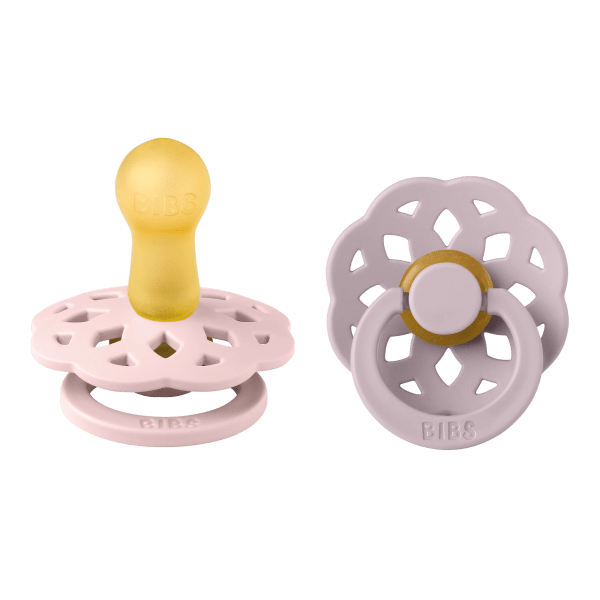 BIBS Pacifier Boheme Latex Blossom/Dusky Lilac 2-pack Size 2