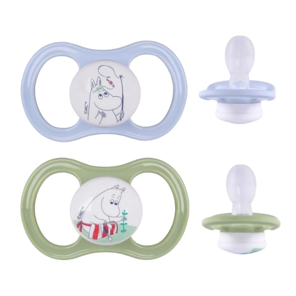 ESSKA Happy Muminedition Napp + 4 månader 2-pack grön