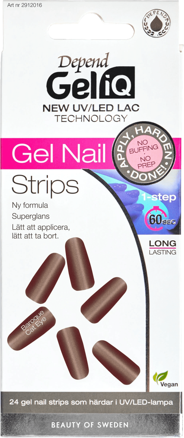 Depend Gel iQ Gel Nail Strips 24 st Baroque Cat Eye