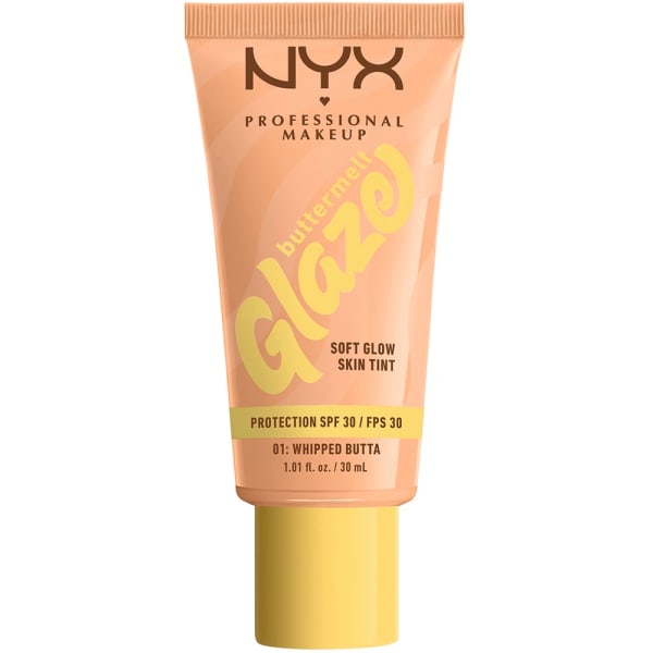 NYX Professional Makeup Buttermelt Glaze Skin Tint SPF30, 30 ml 01 Whipped