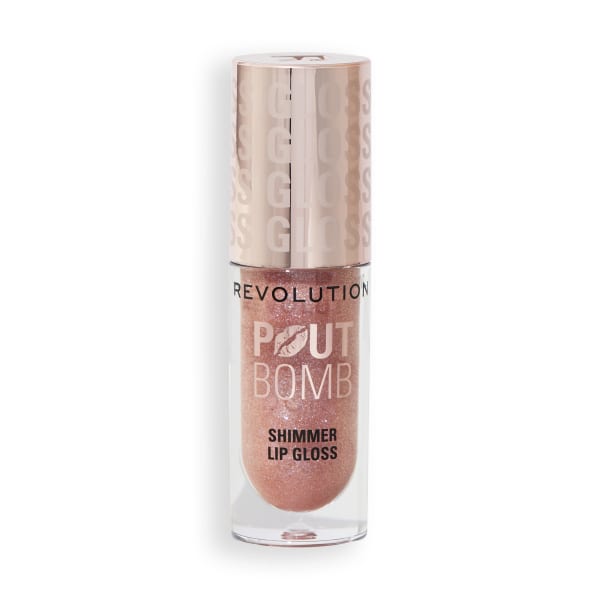 Revolution Beauty London Pout Bomb Shimmer Gloss 4,5ml Glimmer Nude
