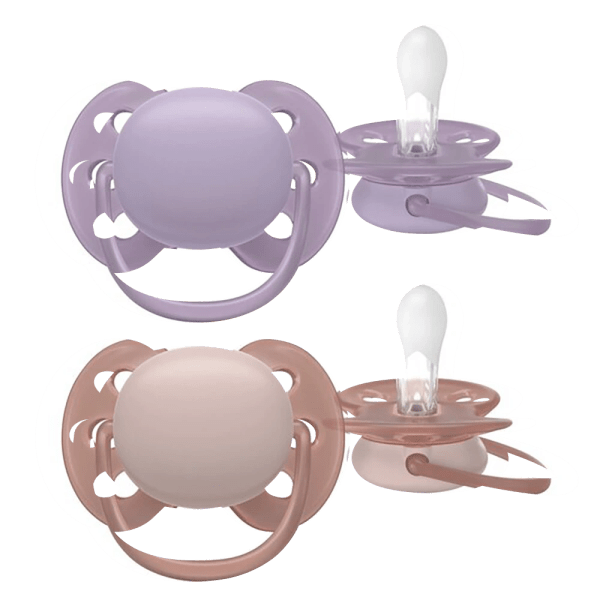 Avent Ultra Soft Napp 6-18 mån 2-pack Lila