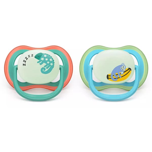 Avent Ultra Air Napp Natt 6-18 mån 2-pack Blå/Turkos