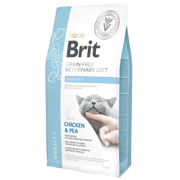 Brit Grain-Free Veterinary Diet Cat Obesity 5 kg