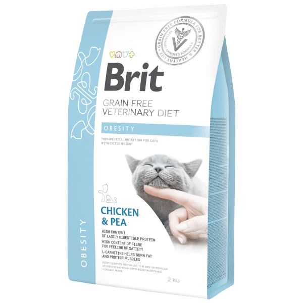 Brit Grain-Free Veterinary Diet Cat Obesity 2 kg