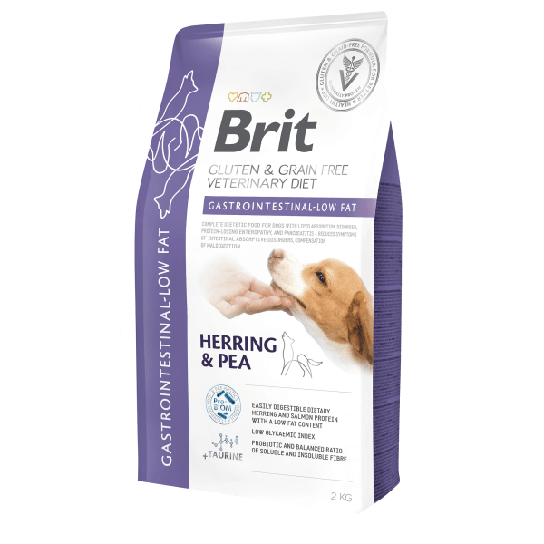 Brit Gluten & Grain-Free Veterinary Diet Dog Gastrointestinal Low fat 2 kg