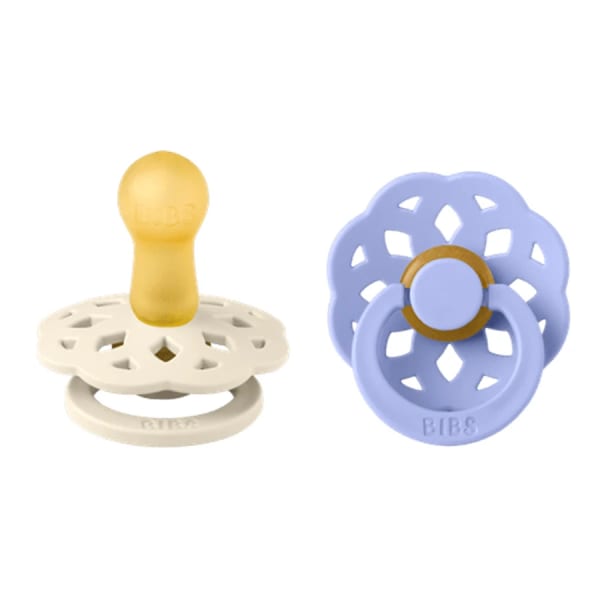 BIBS Pacifier Boheme Latex Ivory/Hush 2-pack Size 2