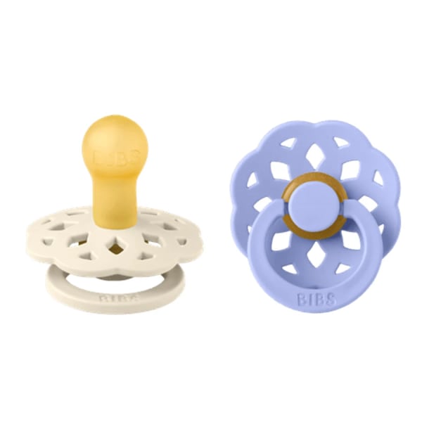 BIBS Pacifier Boheme Latex Ivory/Hush 2-pack Size 1