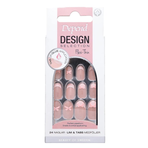 Depend Design Selection Oval 24 st Pink Bow