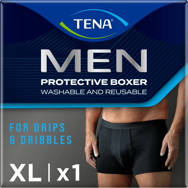 TENA Men Washable Protective Boxer Svart XL