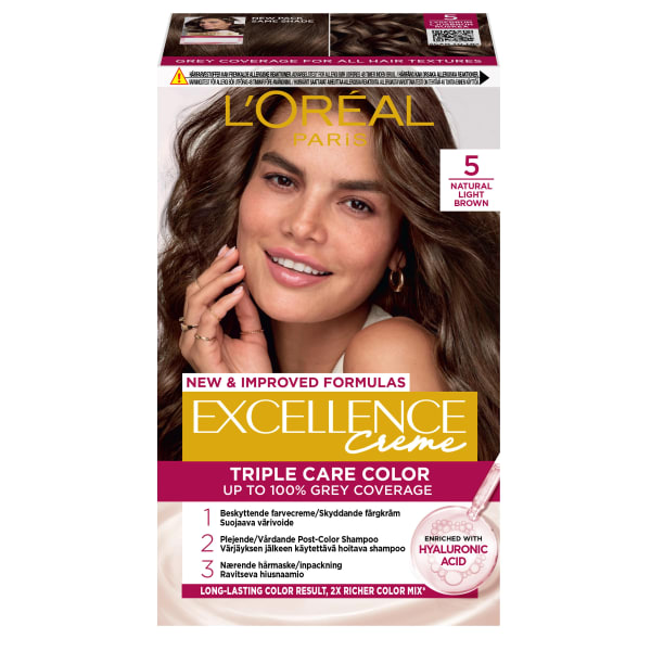 L'Oréal Paris Excellence Creme Permanent Hårfärg 1-pack 5 Natural