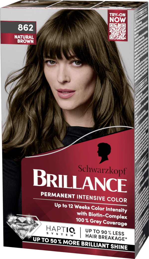 Schwarzkopf Brillance Permanent Intensive Color 862 Natural