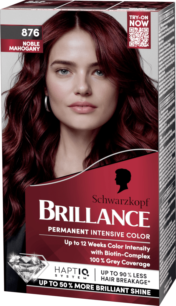 Schwarzkopf Brillance Permanent Intensive Color 876 Noble Mahogony