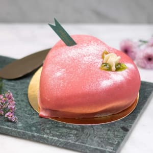 Hjärtformad princesstårta