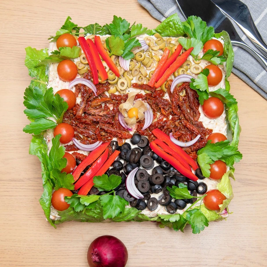 Smörgåstårta vegetarisk