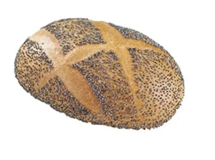 Favorit bakad på vetemjöl och durumvete med en tunn, krispig skorpa