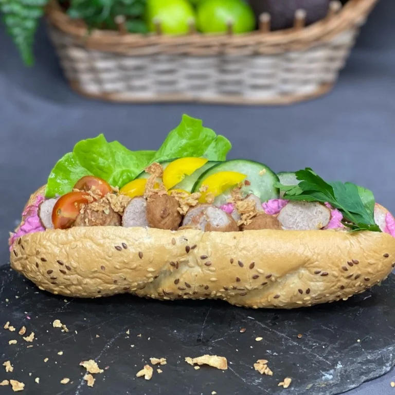 Köttbullsbaguette