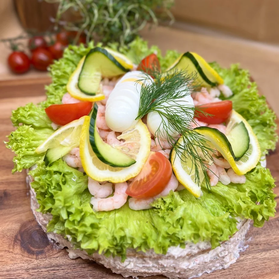 Rund Räktårta