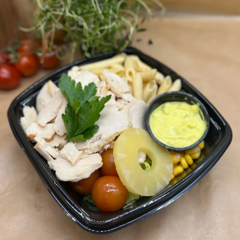 Kycklingsallad med pasta