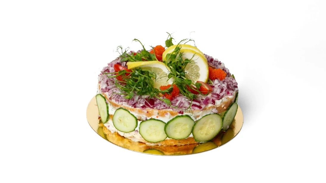 Vegansk smörgåstårta