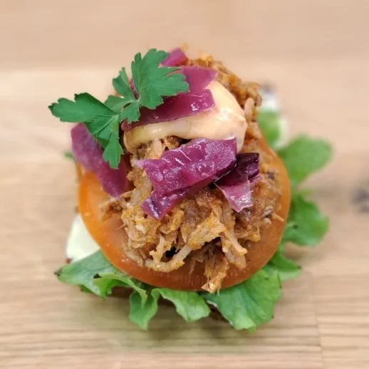 Smörrebröd med pulled pork
