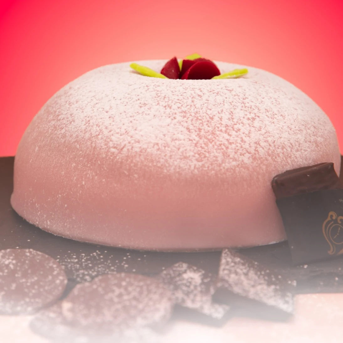 Prinsesstårta grön, rosa vit