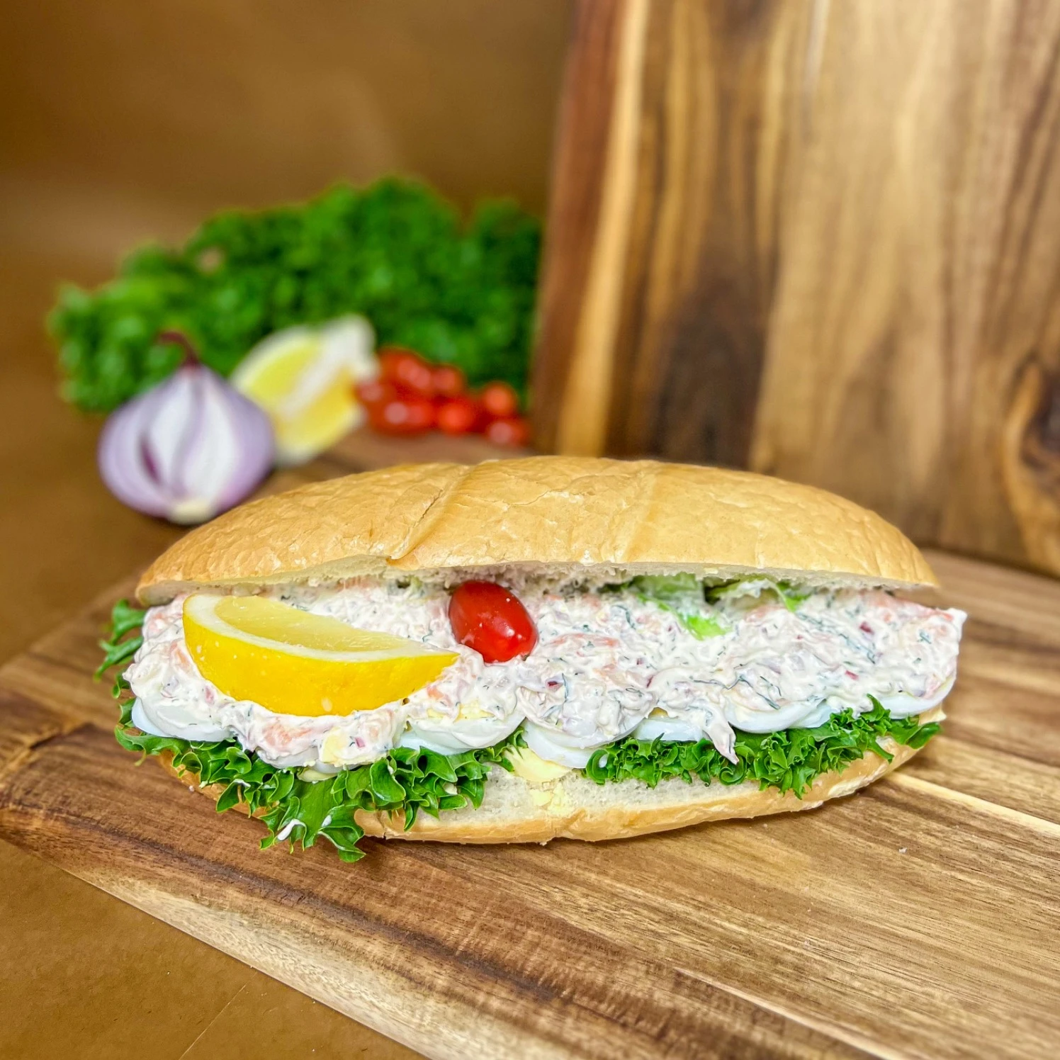 Baguette med skagenröra