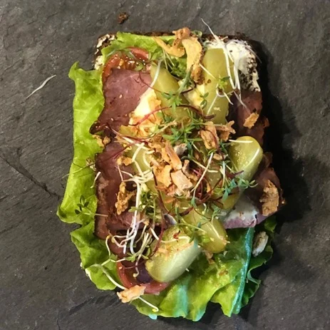 Rostbiff smörrebröd